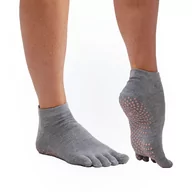 Skarpetki dla dzieci - Gaiam Skarpetki Antypoślizgowe Do Jogi Szare Dwupak 63707 - miniaturka - grafika 1