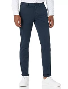 Tommy Hilfiger Męskie spodnie Bleecker Th Flex Satin GMD, Pustynne niebo, 28W / 34L - Spodenki męskie - miniaturka - grafika 1