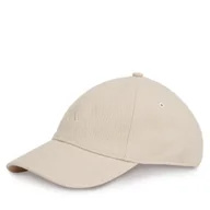 Czapki damskie - Czapka z daszkiem Calvin Klein Embroidered Monogram Cap LV04K5024G Beżowy - miniaturka - grafika 1