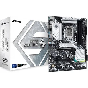 Płyta główna ASRock Płyta główna H670 Steel Legend s1700 4DDR4 DP/HDMI M.2 ATX H670 STEEL LEGEND - Płyty główne - miniaturka - grafika 1