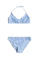 Stroje kąpielowe dla dziewczynek - Roxy dwuczęściowy strój kąpielowy dziecięcy DREAMER TRI kolor niebieski - miniaturka - grafika 1