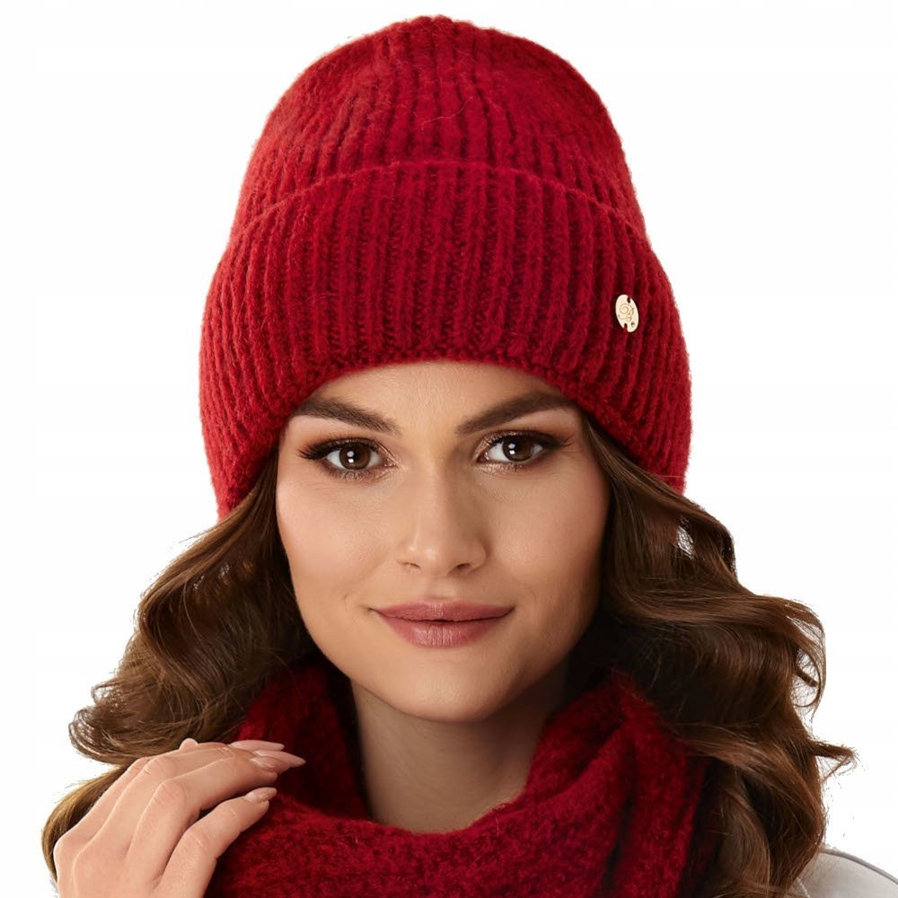 Czapka damska MILENA Czerwony