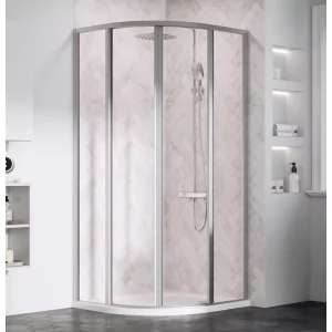 Ravak 3114O102Z1 Kabina prysznicowa p$446okr$447g$448a SKCP4-80 bia$449a szk$450o Transparent 195 - Kabiny prysznicowe - miniaturka - grafika 1