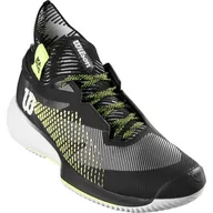 Tenis ziemny - Buty tenisowe męskie Wilson Kaos Rapide Swift clay white/black/yellow 44 - miniaturka - grafika 1