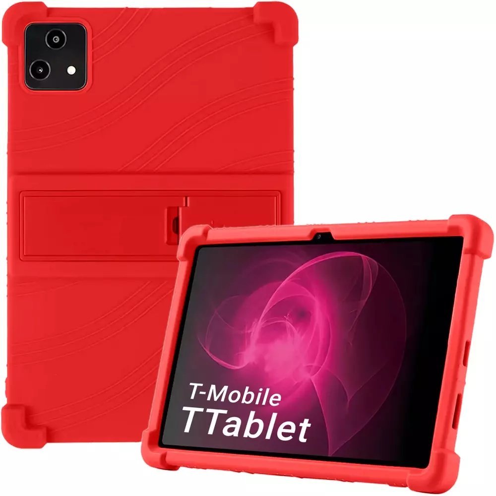 Etui na tablet Strado Etui Pancerne Armor Case z podstawką do T-Mobile T Tablet 5G 10.36, czerwone
