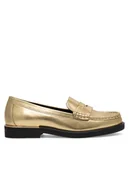 Półbuty damskie - Gino Rossi Lordsy LUISA-112989 Złoty - miniaturka - grafika 1