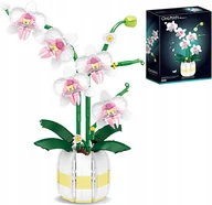 Klocki - DUŻY ZESTAW KLOCKÓW KONSTRUKCYJNYCH – KWIATY DO SKŁADANIA ORCHIDEA STORCZYK 616pcs - miniaturka - grafika 1