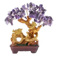 Sztuczne drzewka - Drzewo ametystowe – Harmonia Feng Shui, bogactwo i ochrona – azjatycka dekoracja - miniaturka - grafika 1