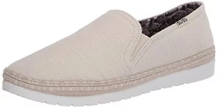 Espadryle damskie - Skechers Damskie espadryle Flexpadrille 3.0 Ciemny koń, Beżowy naturalny Nat, 35 EU - grafika 1