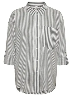 Vero Moda Koszula w kolorze szaro-białym - Bluzki damskie - miniaturka - grafika 1