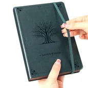 Notesy i bloczki - NOTES A5 NOTATNIK 320 STRON PAMIĘTNIK GRUBY NOTES ZIELONY 100 GSM 14 x 21cm - miniaturka - grafika 1