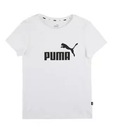 Koszulki dla dziewczynek - Puma Koszulka dziewczęca Ess logo G White 104 587029 - miniaturka - grafika 1