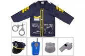 Zabawy w naśladowanie dorosłych - Revell Zestaw przebierańców policja kurtka niebieski z akcesoriami - miniaturka - grafika 1