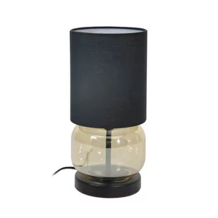 Dorme lampa stołowa 1xE27 czarna/bursztynowa TB-63748-BL-AMB - Lampy stojące - miniaturka - grafika 1