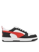 Buty dla chłopców - Puma Sneakersy Puma Rebound V6 Lo Jr* 39383304 Biały - miniaturka - grafika 1