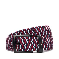Paski - Pasek Męski Tommy Hilfiger Denton Elastic 3.5 AM0AM13946 Kolorowy - miniaturka - grafika 1