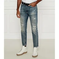 Spodnie męskie - HUGO Jeansy | Tapered fit - miniaturka - grafika 1