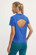 Koszulki sportowe damskie - Reebok t-shirt treningowy Chill Athletic kolor niebieski 100205697 - miniaturka - grafika 1