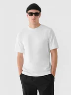 Koszulki męskie - Męski t-shirt basic Outhorn OTHWAW24TTSHM1759 - biały - miniaturka - grafika 1