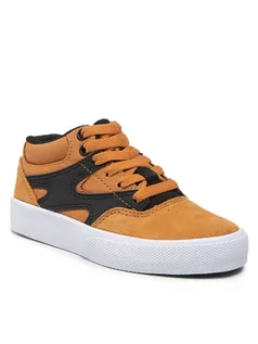 Buty dla chłopców - DC Sneakersy Kalis Vulc Mid ADBS300367 Żółty - grafika 1
