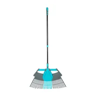 Grabie i motyki - Holtaz Garten Grabie ogrodowe z teleskopowym uchwytem regulowanym od 80-130 cm Grabie z antypoślizgowym uchwytem 3w1 Szer. rob. 77 cm do ogrodu do z.. - miniaturka - grafika 1