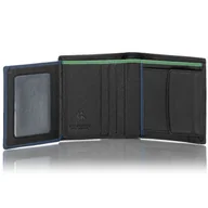 Portfele - Elegancki portfelik męski Visconti BD-22 RFID - zielony - miniaturka - grafika 1