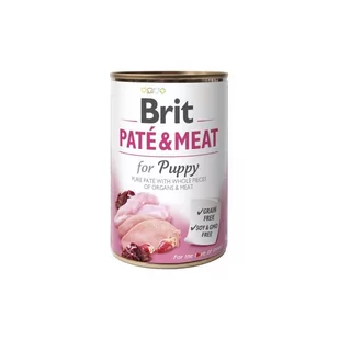 Brit Paté &amp Meat for Puppy DLA SZCZENIĄT 400g NOWA FORMUŁA | - Suplementy i witaminy dla psów - miniaturka - grafika 3