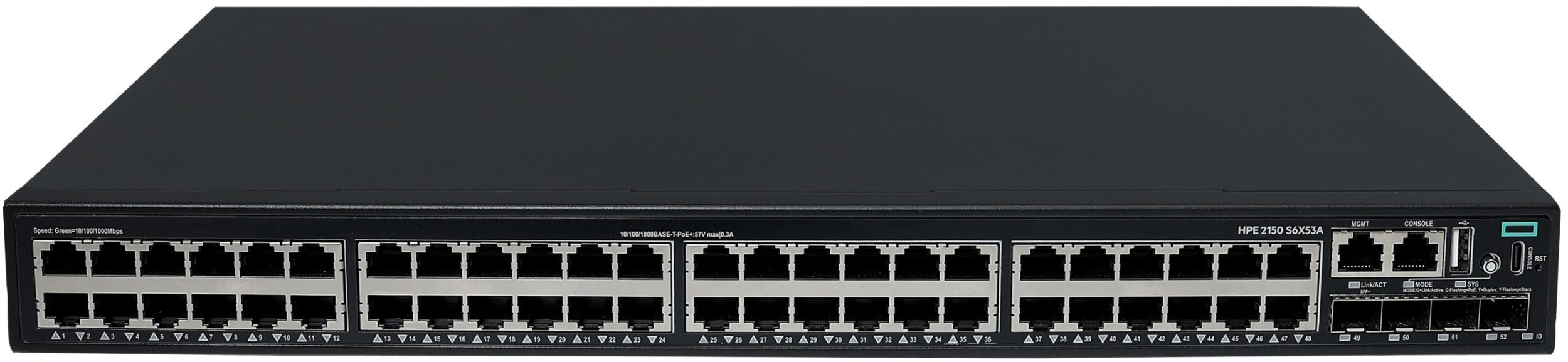 Switch HPE NW CW 2150 48G POE+ 4P 39-Stock S6X53A