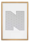 Ramki na zdjęcia - Ramka Na Zdjęcia Literka "N" Jasne Drewno. Ramka O Rozmiarze 21X30 Cm - miniaturka - grafika 1