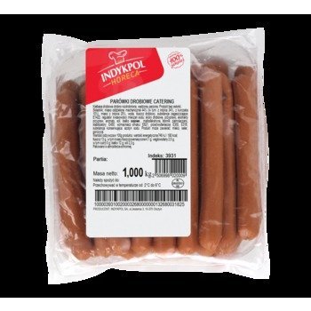 Parówki drobiowe catering bez osłonki ok. 1 kg Indykpol