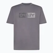 Koszulki męskie - Koszulka męska Oakley Dual Oakley B1B Logo Tee Tee uniform grey - miniaturka - grafika 1