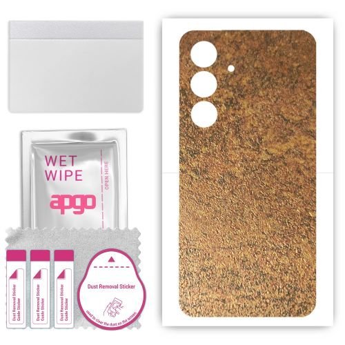 folia naklejka skórka strukturalna na TYŁ do Samsung Galaxy F15 5G - Zardzewiała Miedź - apgo SKINS