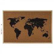 Tablice i flipcharty - Tablica korkowa z mapą świata - miniaturka - grafika 1