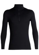Bielizna sportowa damska - Bluza termoaktywna damska Icebreaker 200 Oasis L/S Half Zip - black - miniaturka - grafika 1