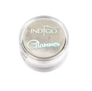 Indigo glammer silver perłowa tafla 0,5g pyłek - Ozdoby do paznokci - miniaturka - grafika 1