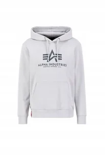 Bluza Alpha Industries Basic Hoody pastel grey M - Bluzy męskie - miniaturka - grafika 1