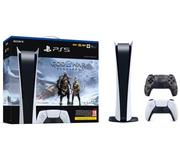 Konsole Playstation - Sony PlayStation 5 Digital Edition + dodatkowy pad (szary kamuflaż) + God of War Ragnarok - miniaturka - grafika 1