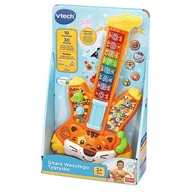 Zabawki interaktywne dla dzieci - Gitara Wesołego Tygryska interaktywna melodie piosenki Vtech Trefl 61955 - miniaturka - grafika 1