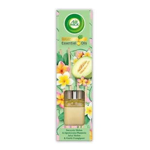 AIR WICK Essential Oils Pachnące Patyczki Zapachowe Soczysty Melon I Egzotyczna Plumeria 40ml - Odświeżacze powietrza - miniaturka - grafika 1