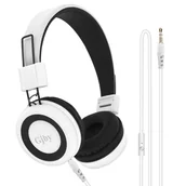 Słuchawki - GJBY 3,5 mm Regulowana funkcja mikrofonu - białe - miniaturka - grafika 1