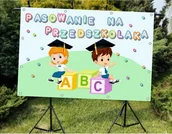 Pomoce naukowe - Pasowanie na Przedszkolaka- Baner do szkoły i przedszkola - miniaturka - grafika 1