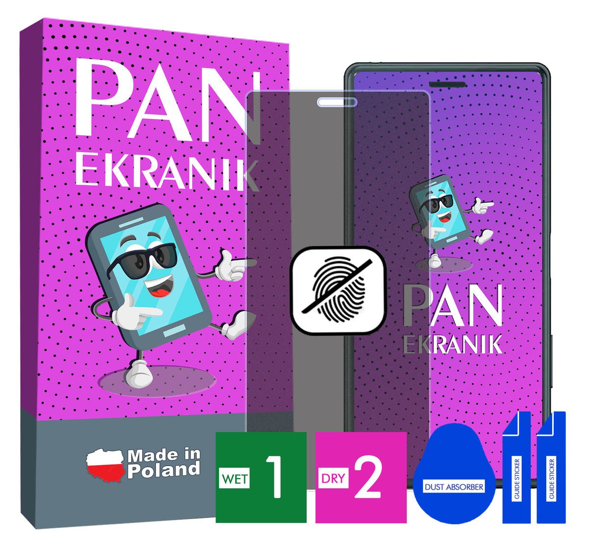 FOLIA 5D PRYWATYZUJĄCA MATOWA DO SONY XPERIA X CAŁY EKRAN ORYGINALNA