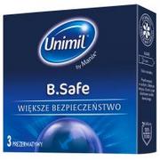 Prezerwatywy - Unimil B.Safe lateksowe prezerwatywy 3szt - miniaturka - grafika 1