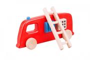 Samochody i pojazdy dla dzieci - Lupo 6260 Polska mała ciężarówka drewniana Straż 7EE0-58450 - miniaturka - grafika 1