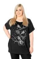 Bluzki damskie - Duża Długa Bluzka Damska Tunika Oversize 644-1 - miniaturka - grafika 1