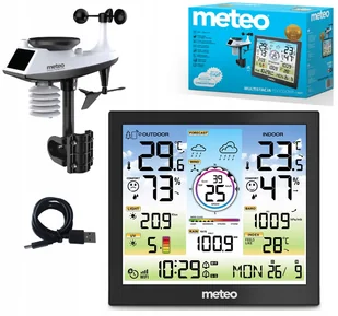 Bezprzewodowa Stacja Pogody Pogodowa Pogodynka Higrometr Barometr Wifi 6w1 - Stacje pogodowe - miniaturka - grafika 1