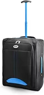 Walizki - KEPLIN Lekka torba podróżna z dopuszczeniem do kabiny na kółkach lekka walizka na kółkach zatwierdzona torba podróżna walizka, Niebieski/czarny UE, Jeden rozmiar, torba kabinowa - miniaturka - grafika 1