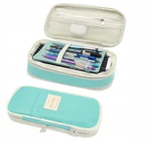 Piórniki - Piórnik szkolny podwójny organizer saszetka (C004) - miniaturka - grafika 1