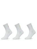 Skarpetki damskie - ONLY Zestaw 3 par wysokich skarpet damskich 15349149 Biały - miniaturka - grafika 1