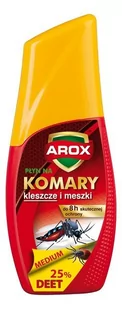AROX płyn na komary i kleszcze MEDIUM 100ml - Zwalczanie i odstraszanie szkodników - miniaturka - grafika 1